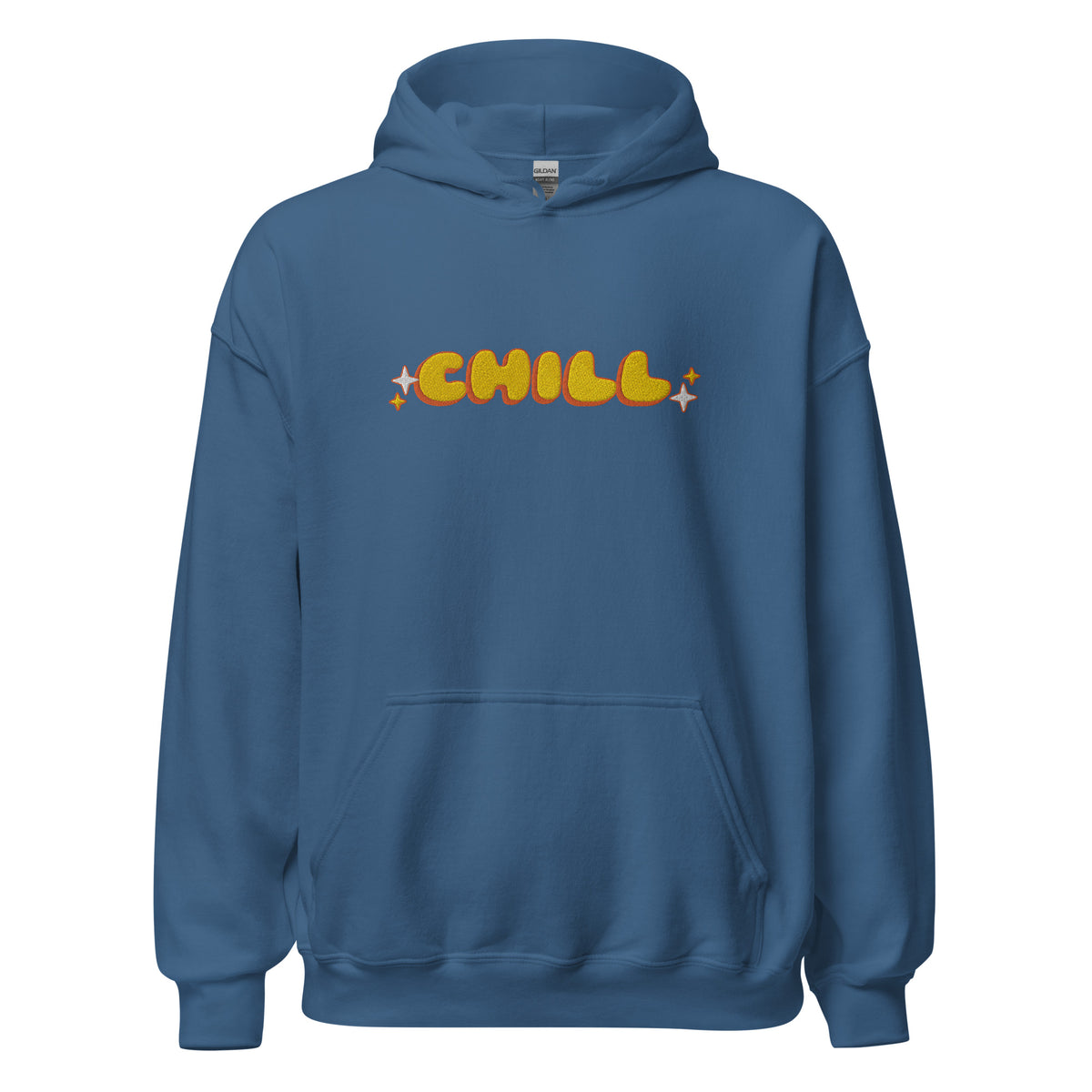 EMBROIDERED HEAVY BLEND PULLOVER HOODIE | GILDAN