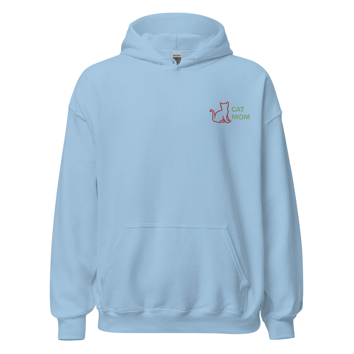 EMBROIDERED HEAVY BLEND PULLOVER HOODIE | GILDAN