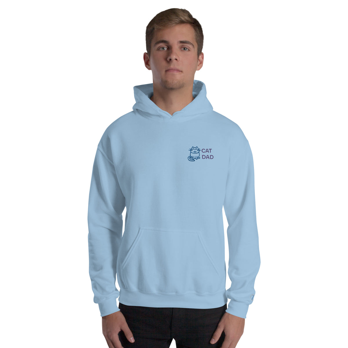 EMBROIDERED HEAVY BLEND PULLOVER HOODIE | GILDAN