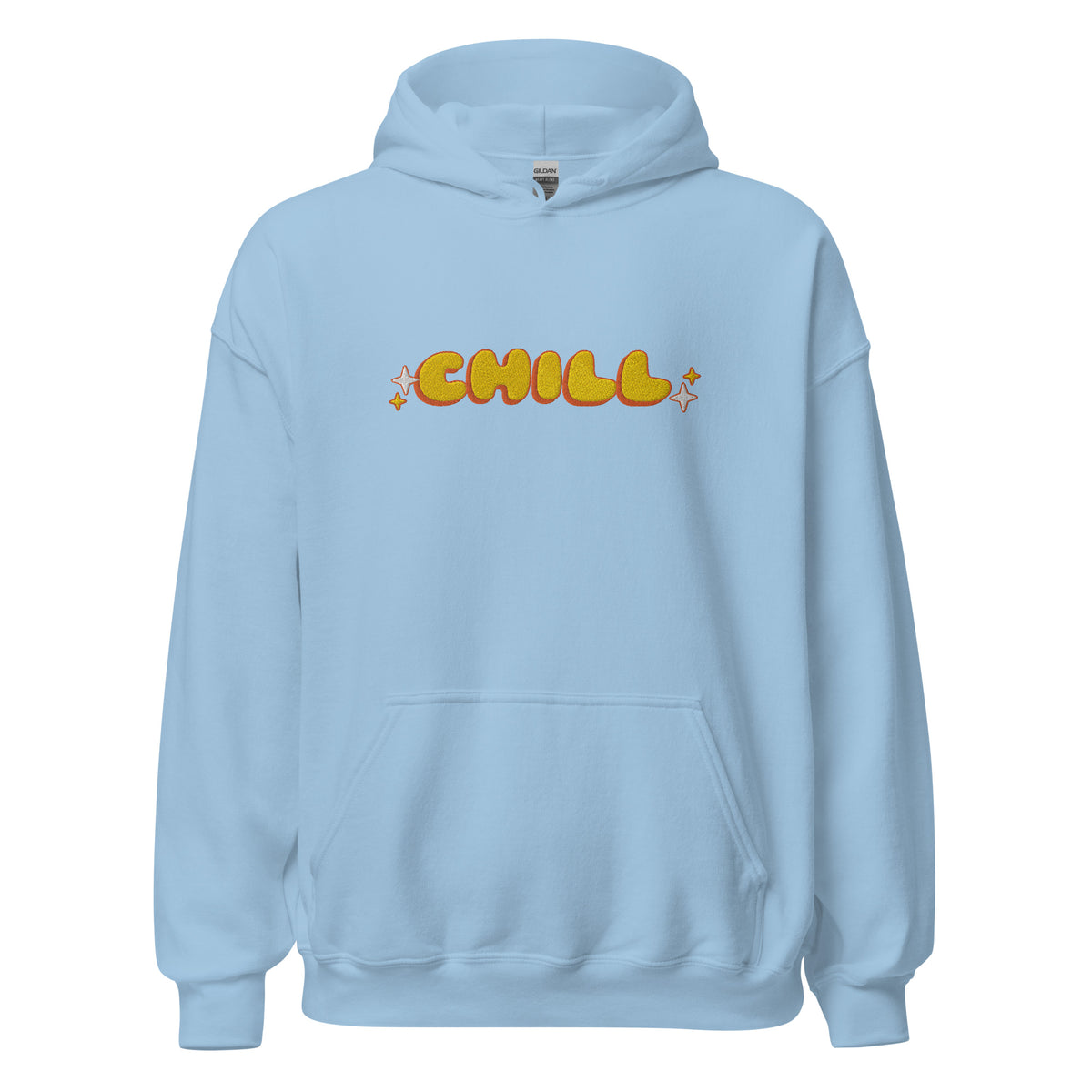 EMBROIDERED HEAVY BLEND PULLOVER HOODIE | GILDAN