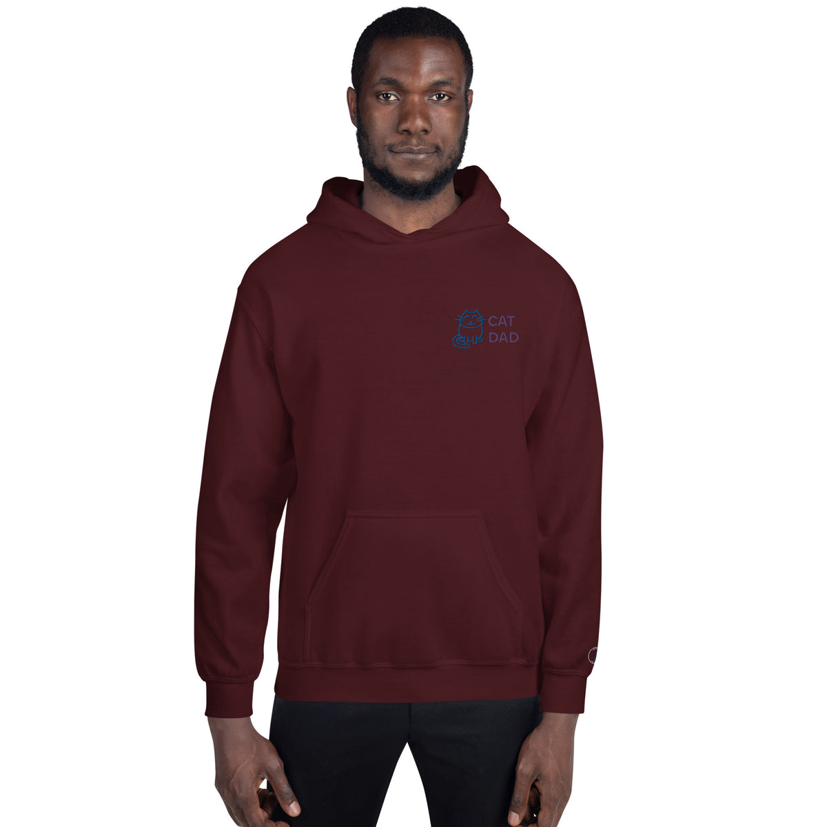 EMBROIDERED HEAVY BLEND PULLOVER HOODIE | GILDAN