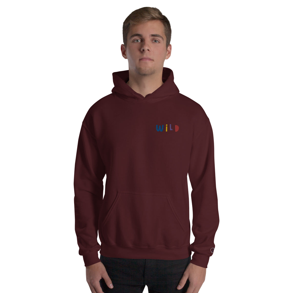 EMBROIDERED HEAVY BLEND PULLOVER HOODIE | GILDAN