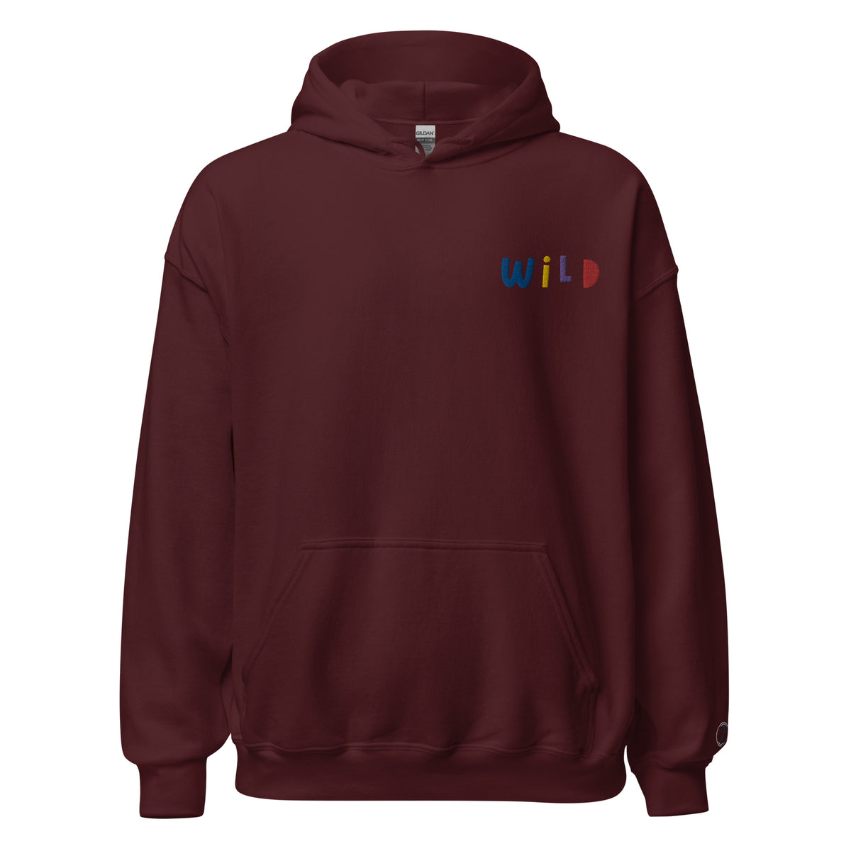 EMBROIDERED HEAVY BLEND PULLOVER HOODIE | GILDAN
