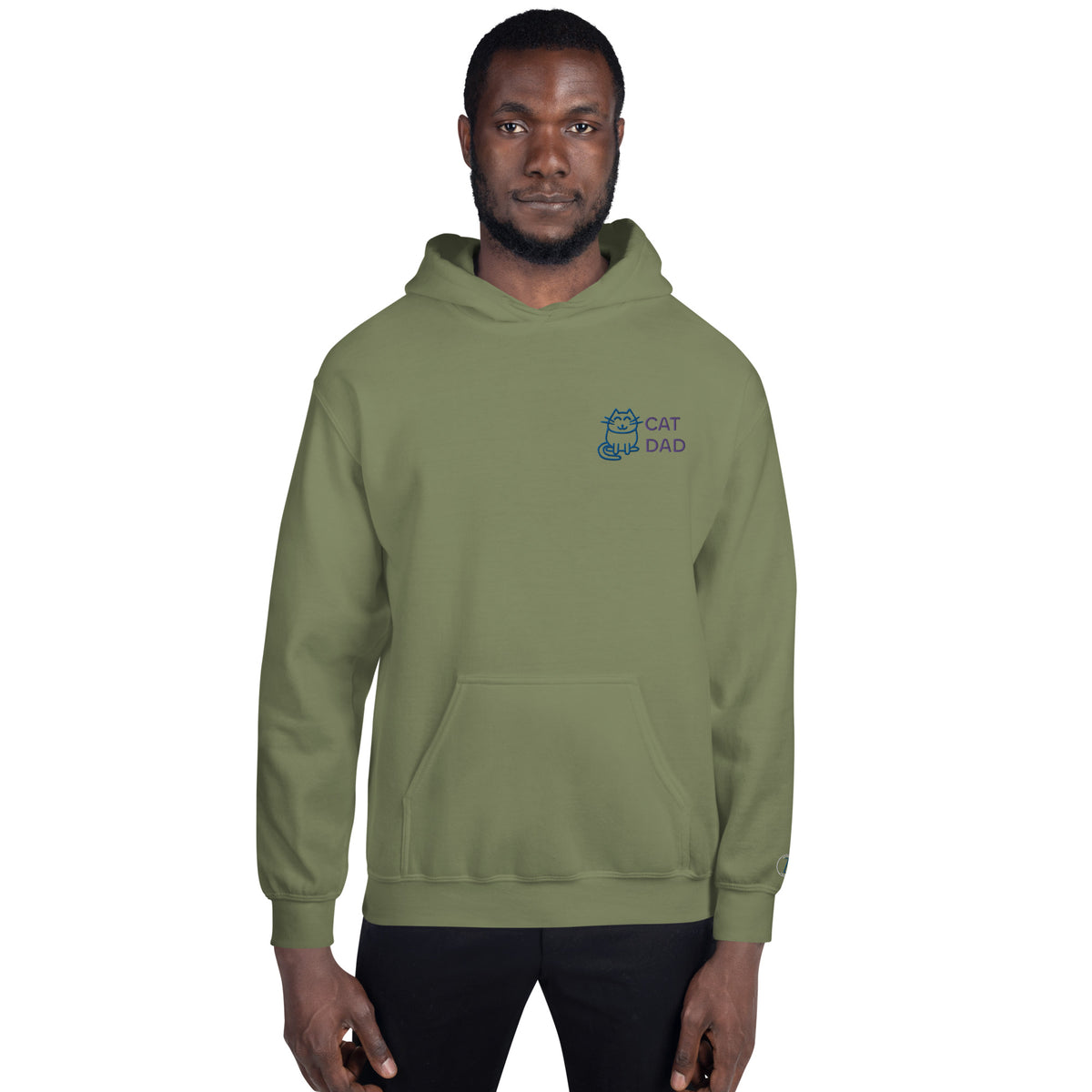 EMBROIDERED HEAVY BLEND PULLOVER HOODIE | GILDAN