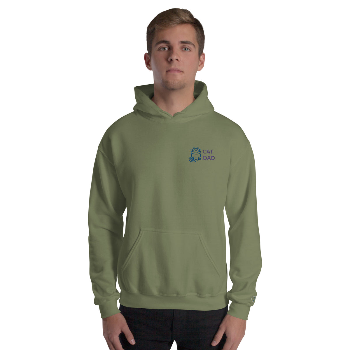 EMBROIDERED HEAVY BLEND PULLOVER HOODIE | GILDAN