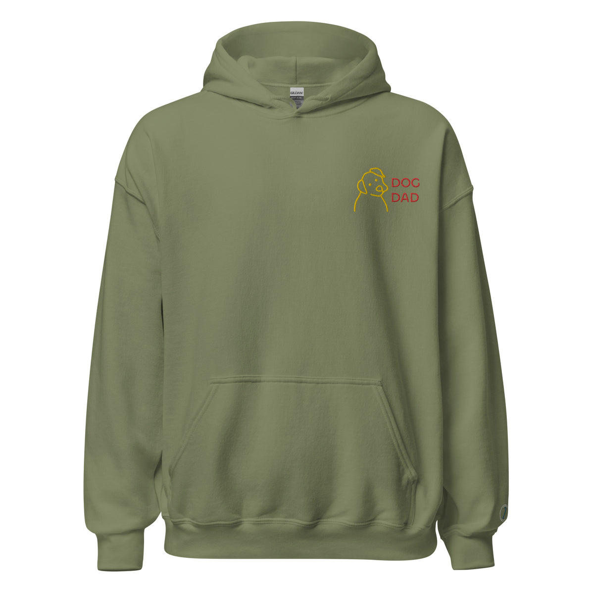 EMBROIDERED HEAVY BLEND PULLOVER HOODIE | GILDAN