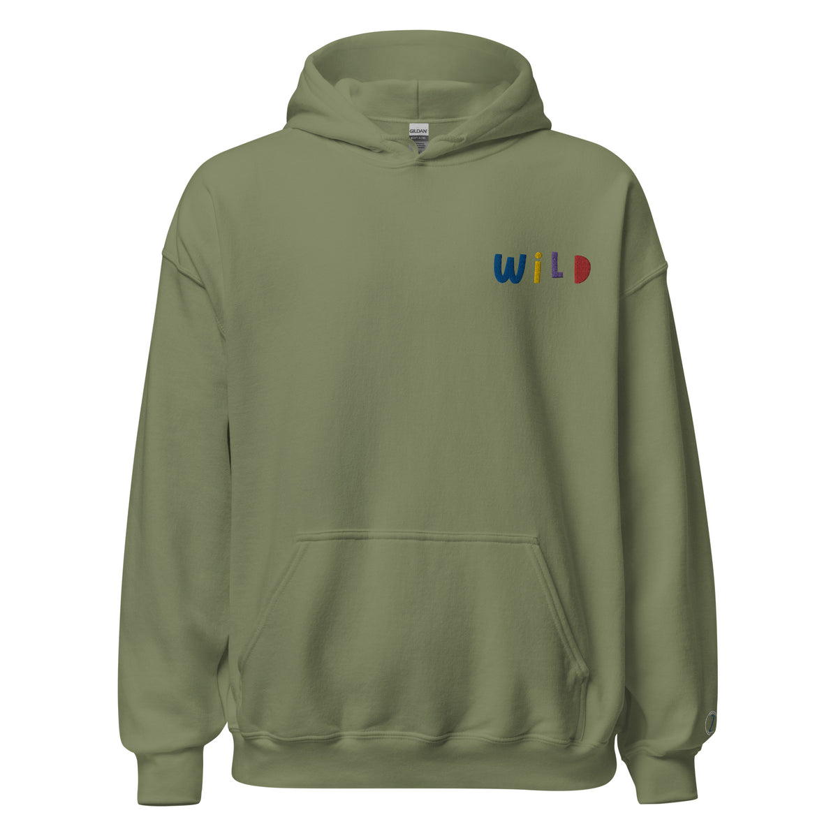 EMBROIDERED HEAVY BLEND PULLOVER HOODIE | GILDAN