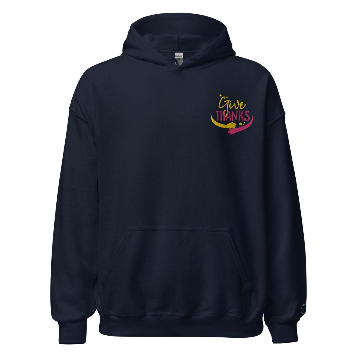 EMBROIDERED HEAVY BLEND PULLOVER HOODIE | GILDAN