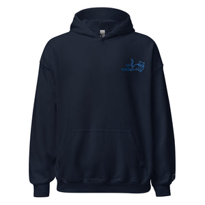EMBROIDERED HEAVY BLEND PULLOVER HOODIE | GILDAN