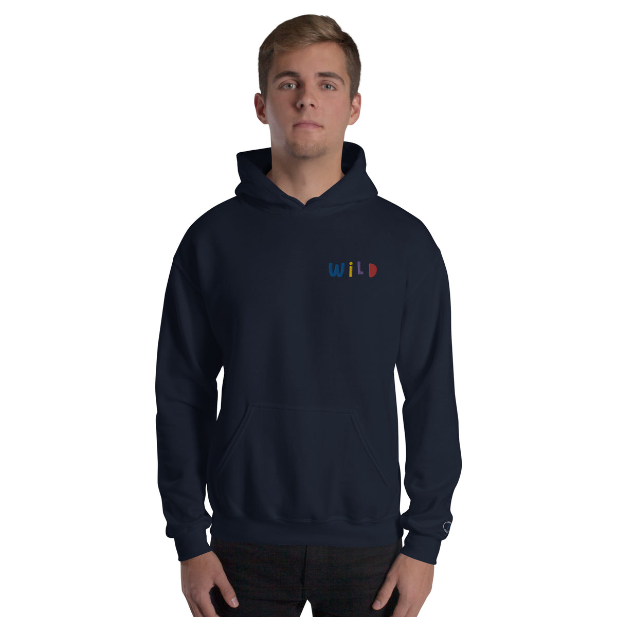 EMBROIDERED HEAVY BLEND PULLOVER HOODIE | GILDAN