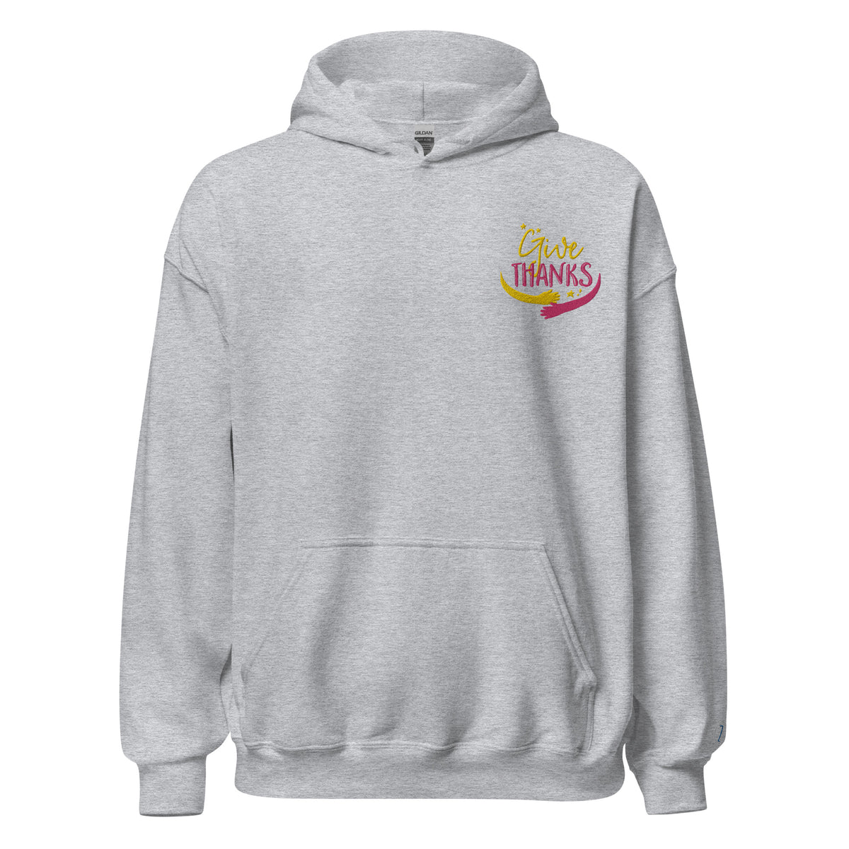 EMBROIDERED HEAVY BLEND PULLOVER HOODIE | GILDAN
