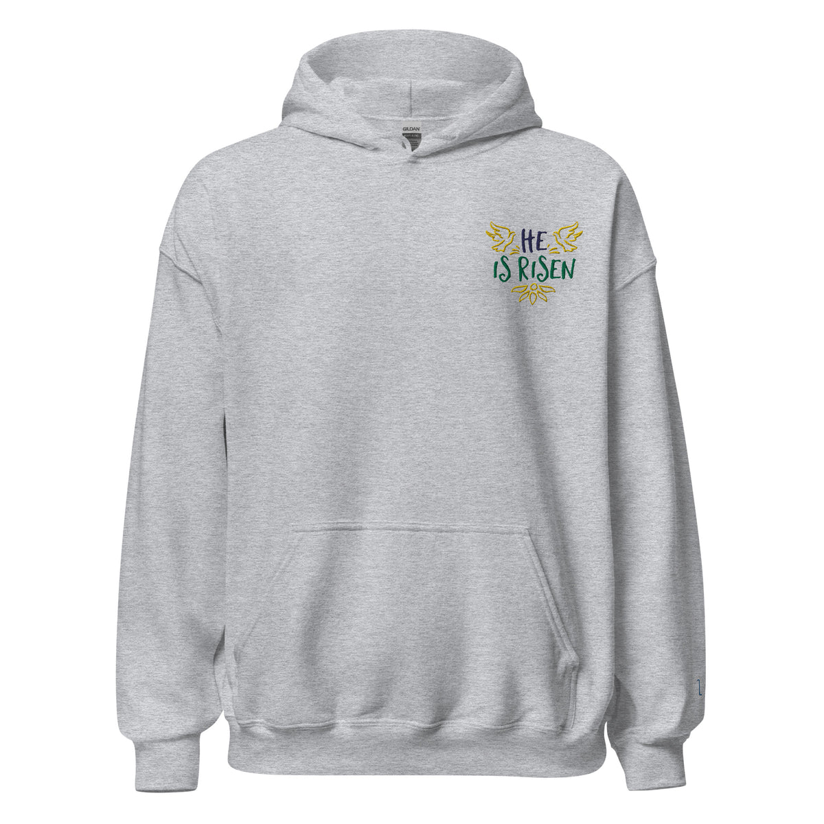 EMBROIDERED HEAVY BLEND PULLOVER HOODIE | GILDAN