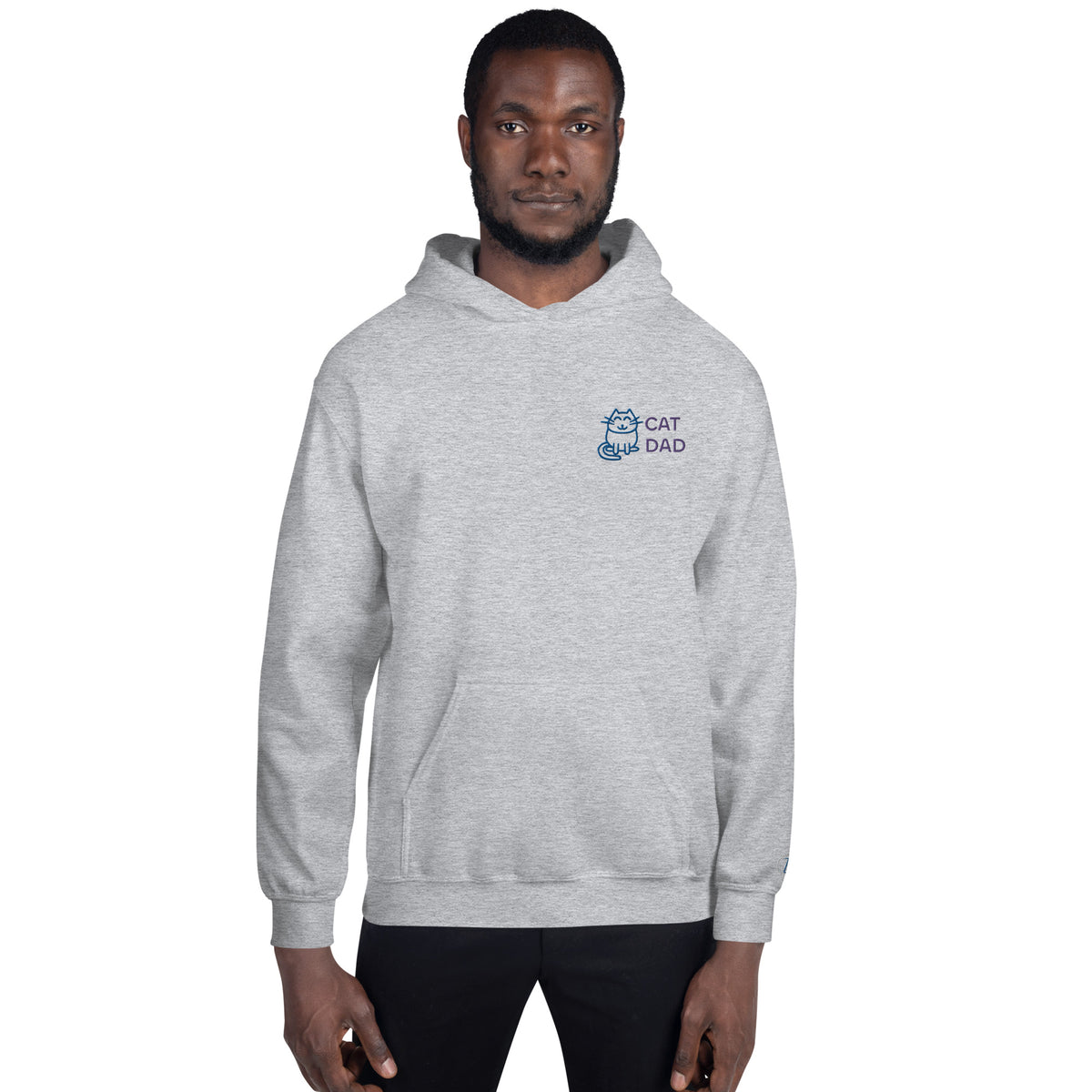 EMBROIDERED HEAVY BLEND PULLOVER HOODIE | GILDAN