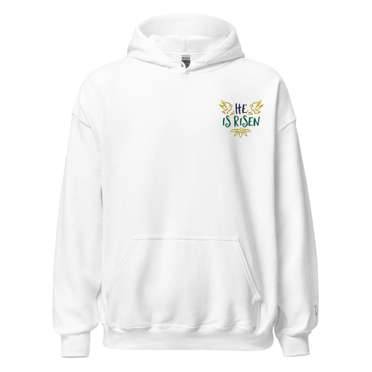 EMBROIDERED HEAVY BLEND PULLOVER HOODIE | GILDAN