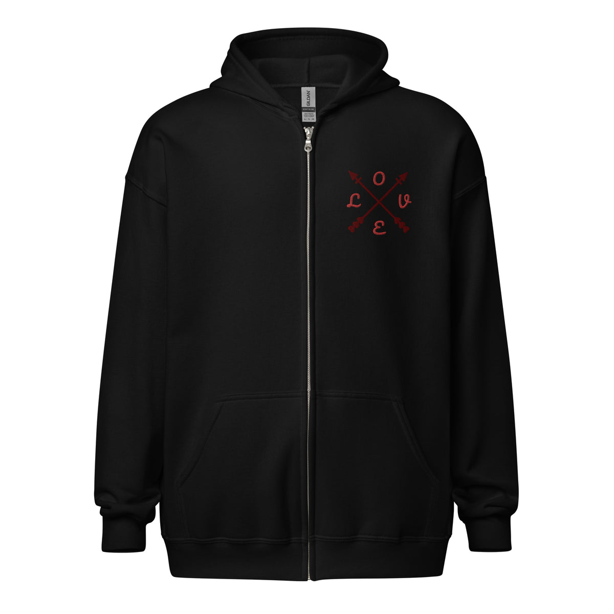 Embroidered Heavy Blend Zip Hoodie | Gildan