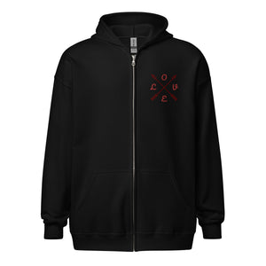 Embroidered Heavy Blend Zip Hoodie | Gildan