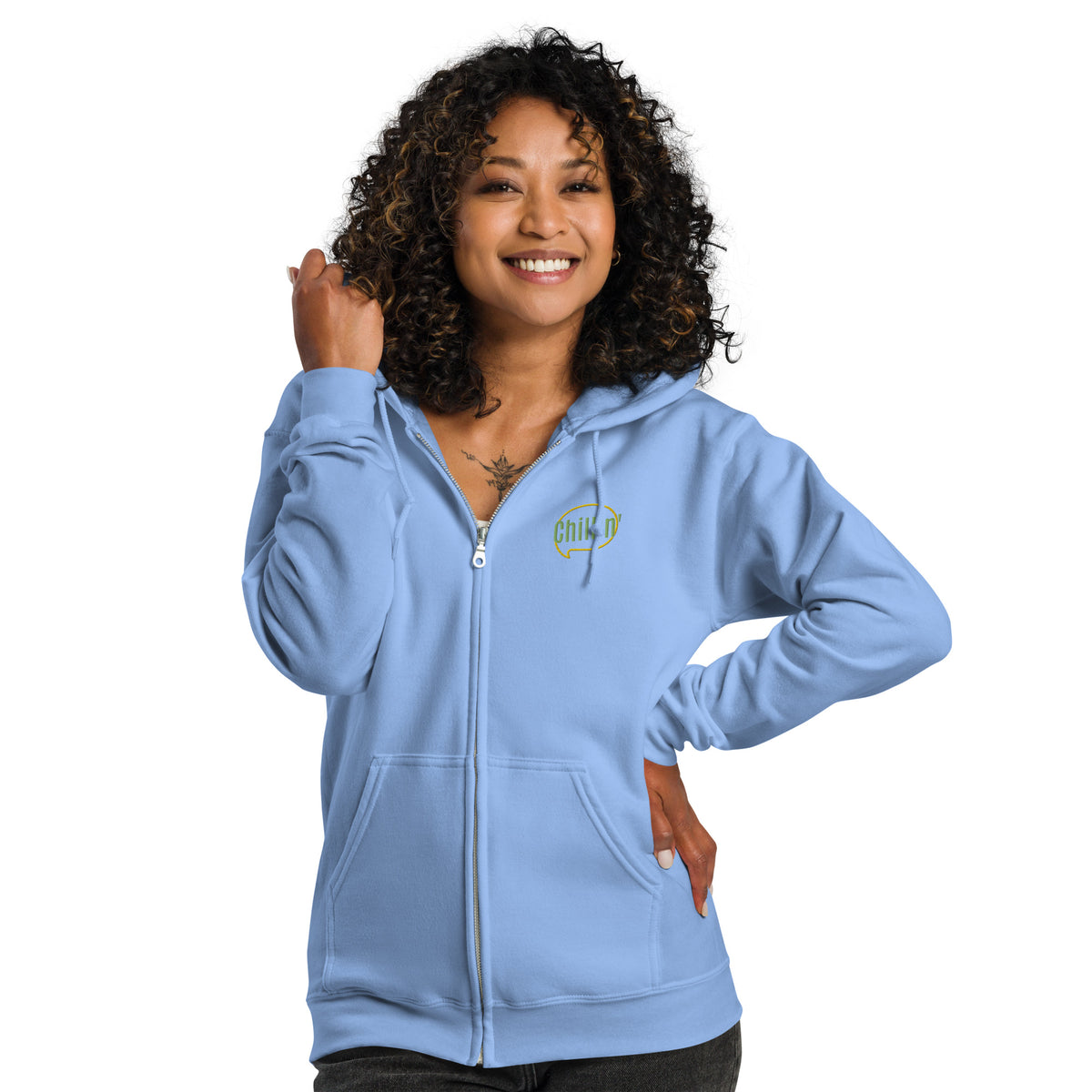 Embroidered Heavy Blend Zip Hoodie | Gildan