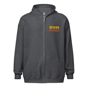 Embroidered heavy blend zip hoodie