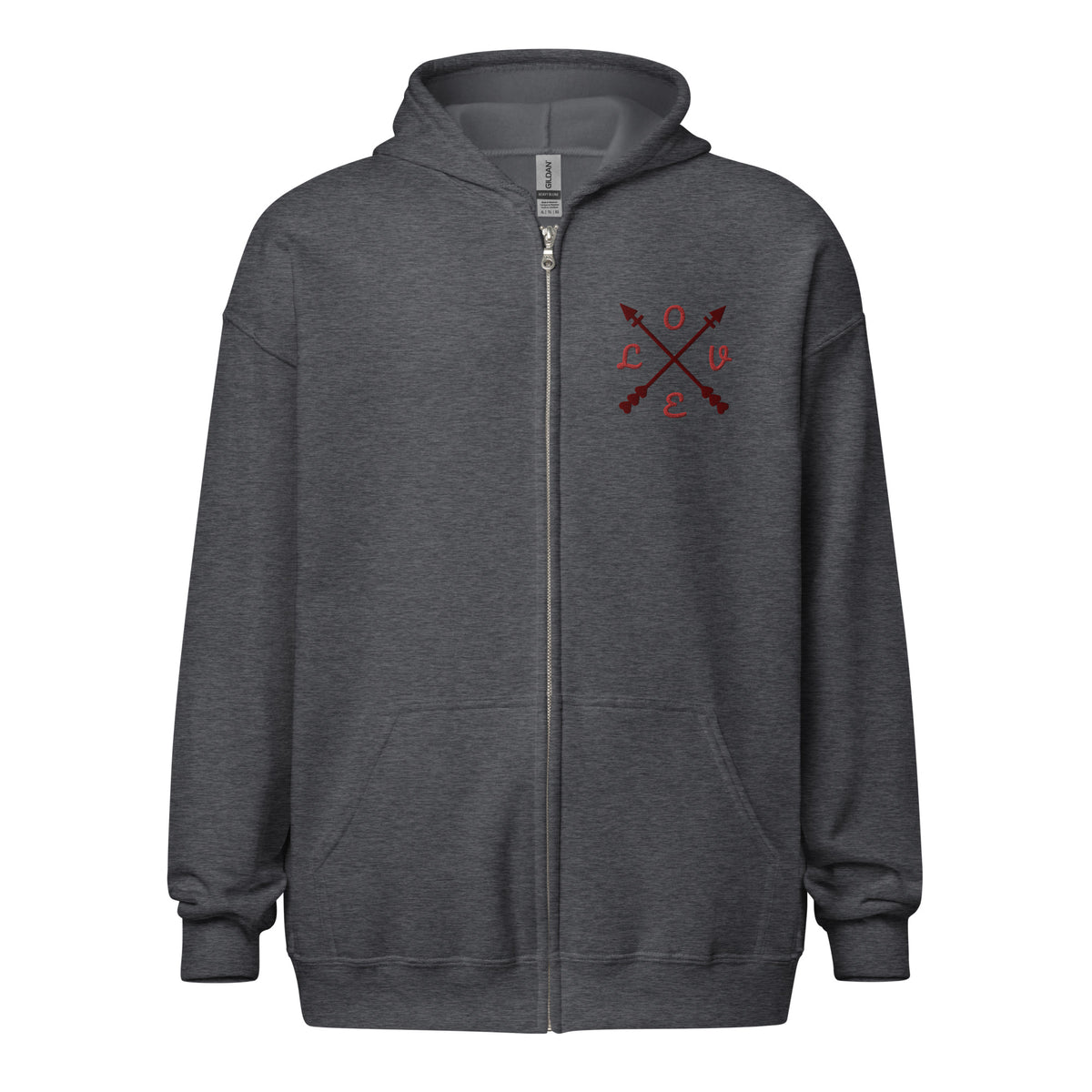 Embroidered Heavy Blend Zip Hoodie | Gildan