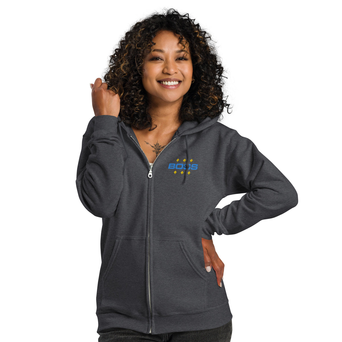 Embroidered Heavy Blend Zip Hoodie | Gildan