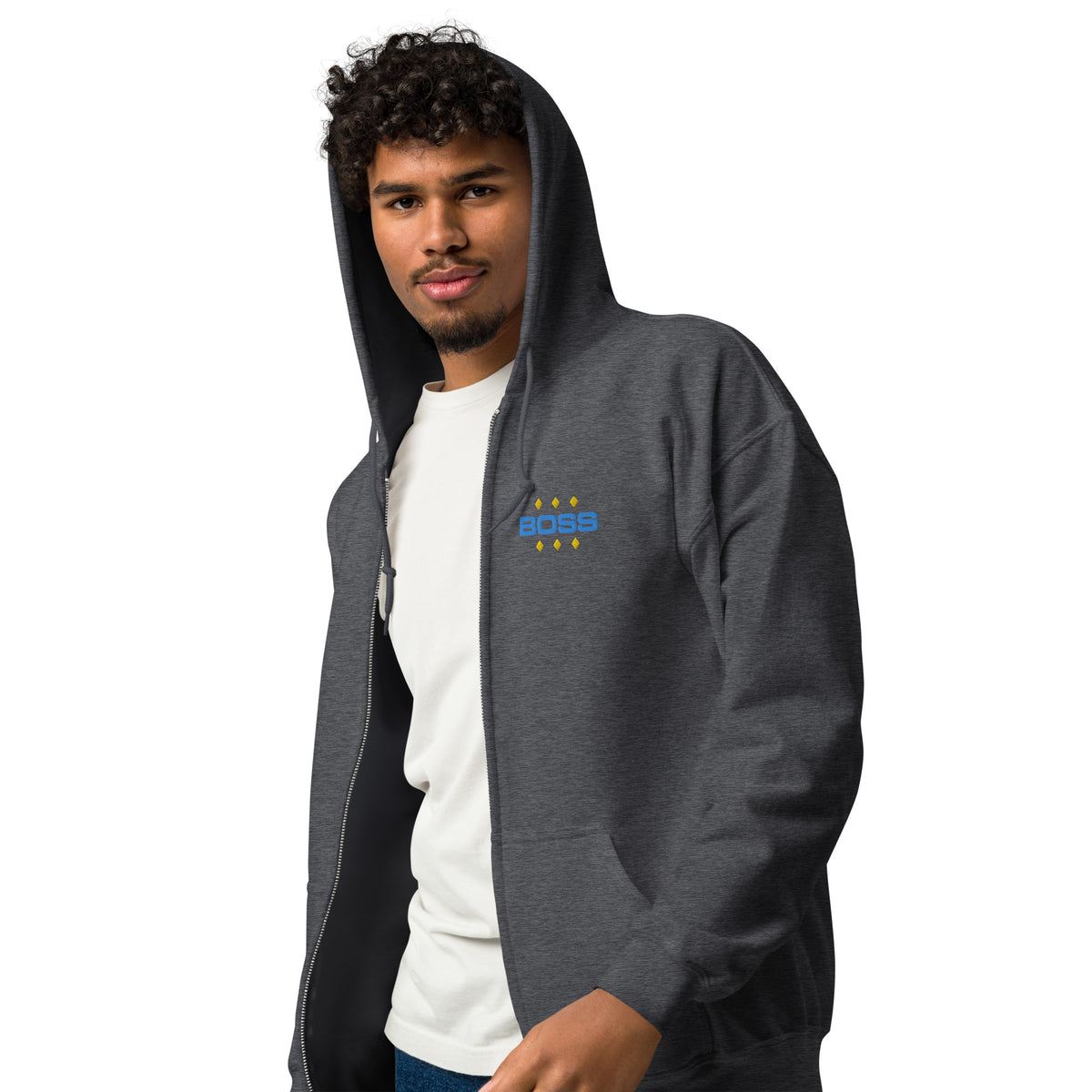 Embroidered Heavy Blend Zip Hoodie | Gildan