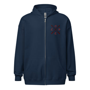 Embroidered Heavy Blend Zip Hoodie | Gildan