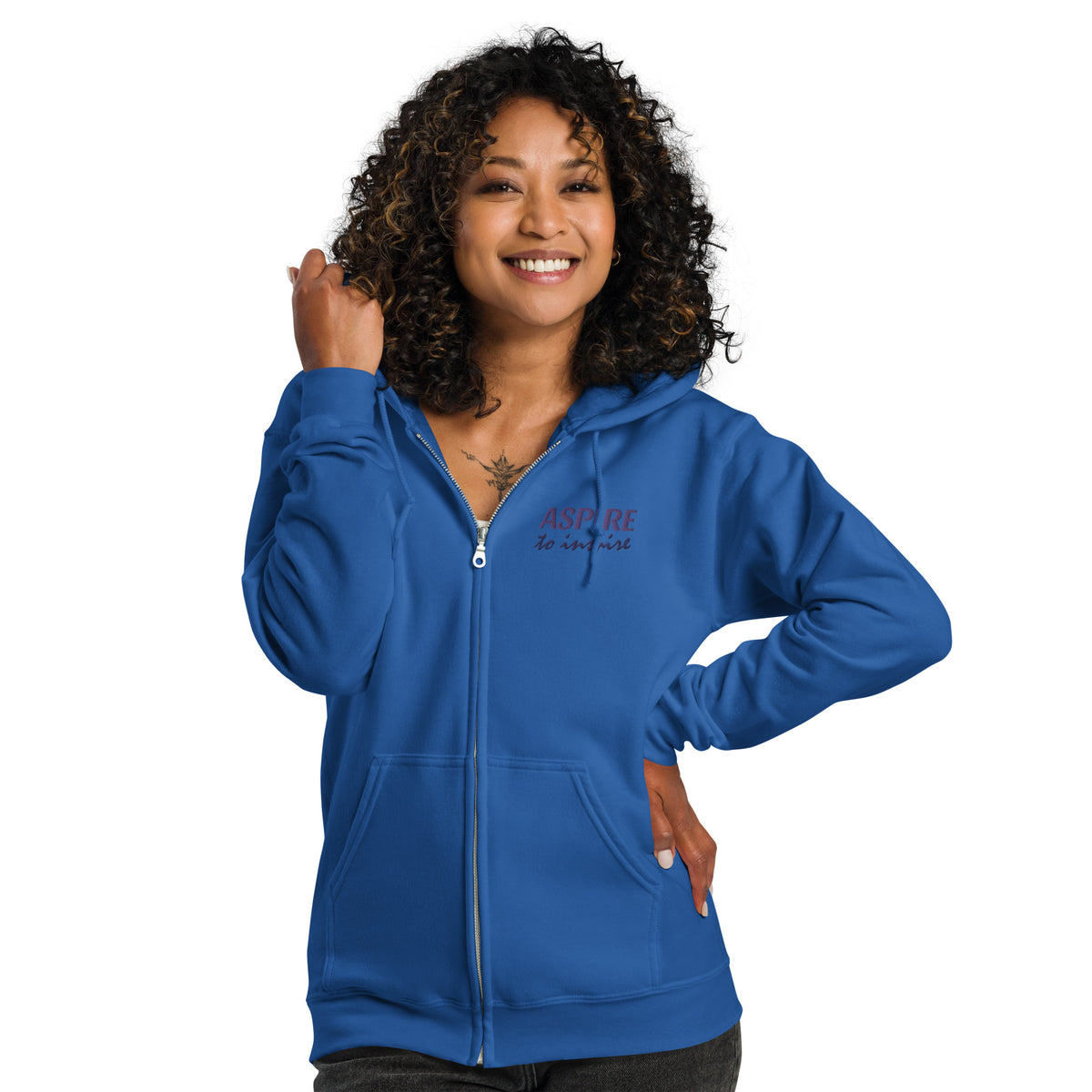 Embroidered Heavy Blend Zip Hoodie | Gildan