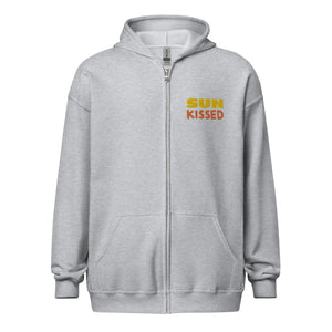 Embroidered heavy blend zip hoodie
