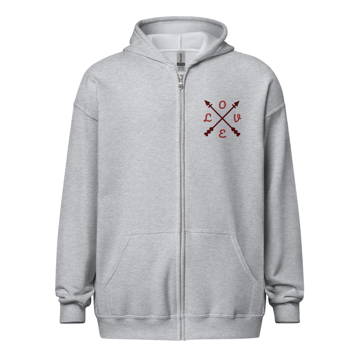 Embroidered Heavy Blend Zip Hoodie | Gildan