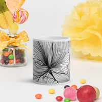 White glossy mug
