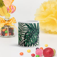 White glossy mug