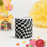 White glossy mug