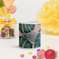 White glossy mug