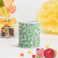 White glossy mug