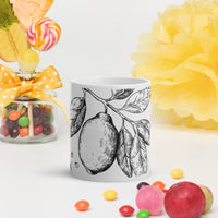 White glossy mug