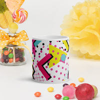 White glossy mug
