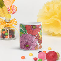 White glossy mug