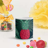 White glossy mug