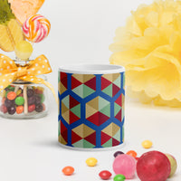 White glossy mug
