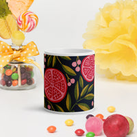 White glossy mug