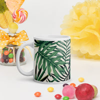 White glossy mug