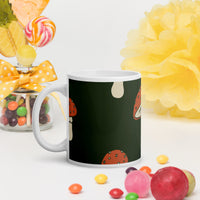 White glossy mug