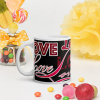 White glossy mug