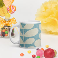 White glossy mug