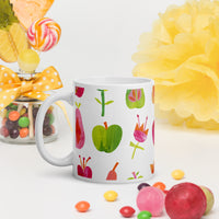 White glossy mug