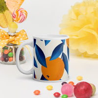 White glossy mug