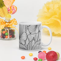 White glossy mug
