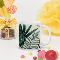 White glossy mug
