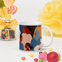White glossy mug