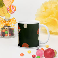 White glossy mug